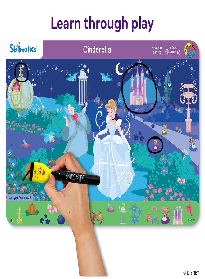 Skillmatics Search and Find Disney Princess Educational Game - Reusable Preschool Learning Activities, Perfect for Toddlers & Kids Who Love Toys, Art & Crafts, Gifts for Boys & Girls Ages 3, 4, 5, 6 - Image 4